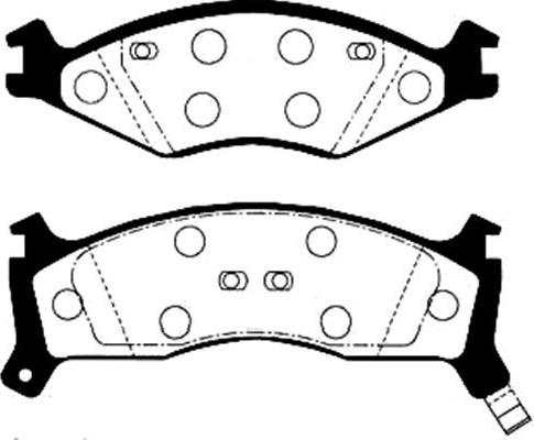 Kavo Parts BP-4000 - Komplet Pločica, disk-kočnica www.molydon.hr