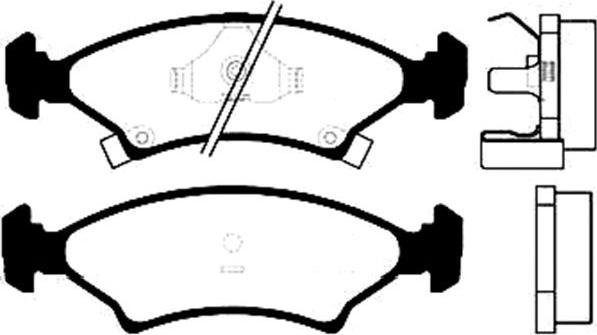 Kavo Parts BP-4001 - Komplet Pločica, disk-kočnica www.molydon.hr