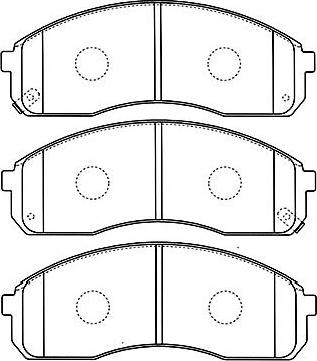 Kavo Parts BP-4008 - Komplet Pločica, disk-kočnica www.molydon.hr