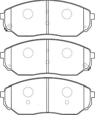 Kavo Parts BP-4010 - Komplet Pločica, disk-kočnica www.molydon.hr