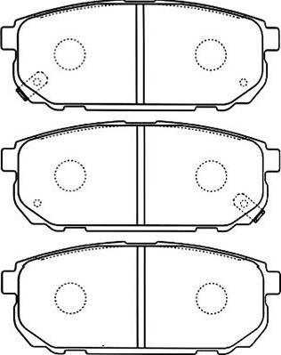 Kavo Parts BP-4011 - Komplet Pločica, disk-kočnica www.molydon.hr