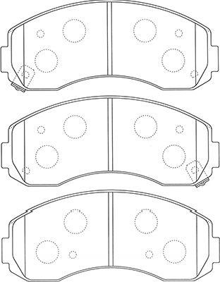 Kavo Parts BP-4020 - Komplet Pločica, disk-kočnica www.molydon.hr