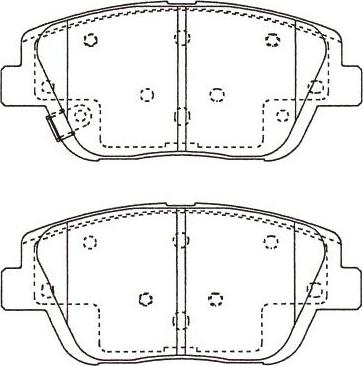 Kavo Parts BP-4028 - Komplet Pločica, disk-kočnica www.molydon.hr