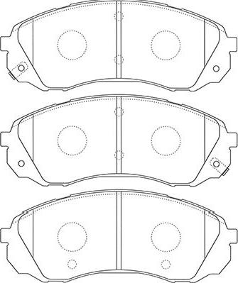 Kavo Parts BP-4022 - Komplet Pločica, disk-kočnica www.molydon.hr