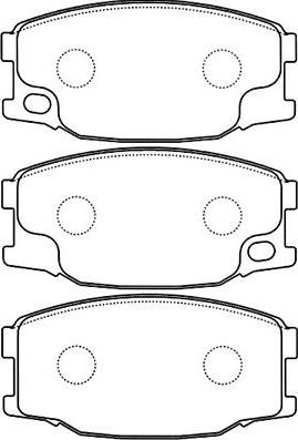 Kavo Parts BP-5544 - Komplet Pločica, disk-kočnica www.molydon.hr