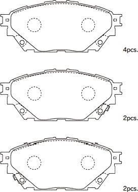 Kavo Parts BP-5563 - Komplet Pločica, disk-kočnica www.molydon.hr