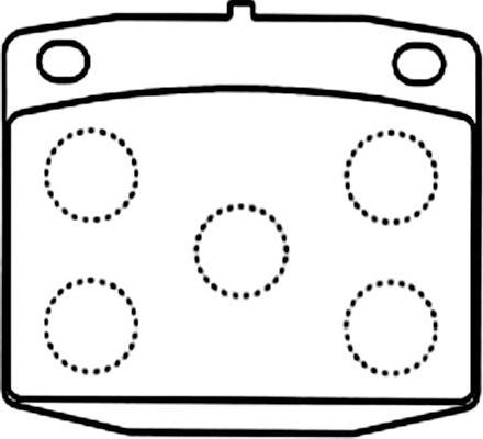 Kavo Parts BP-6587 - Komplet Pločica, disk-kočnica www.molydon.hr