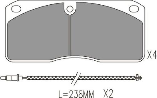 Kavo Parts BP-6640 - Komplet Pločica, disk-kočnica www.molydon.hr