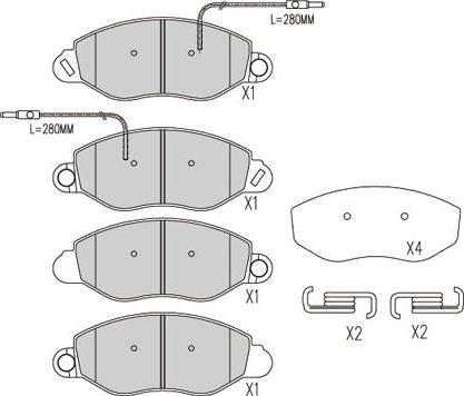 Kavo Parts BP-6614 - Komplet Pločica, disk-kočnica www.molydon.hr