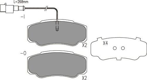 Kavo Parts BP-6613 - Komplet Pločica, disk-kočnica www.molydon.hr