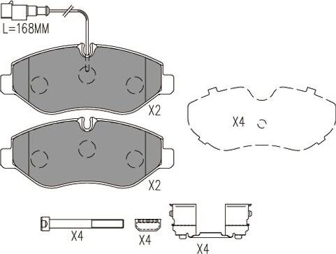 Kavo Parts BP-6612 - Komplet Pločica, disk-kočnica www.molydon.hr