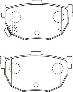 Kavo Parts BP-6617 - Komplet Pločica, disk-kočnica www.molydon.hr