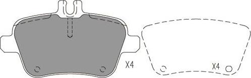 Kavo Parts BP-6637 - Komplet Pločica, disk-kočnica www.molydon.hr