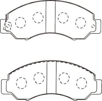 Kavo Parts BP-6624 - Komplet Pločica, disk-kočnica www.molydon.hr