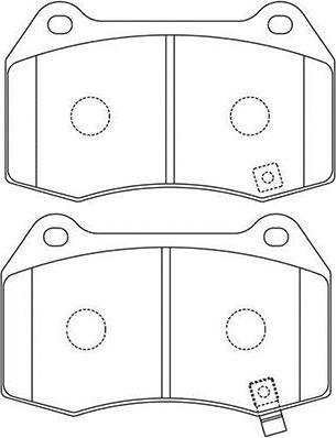 Kavo Parts BP-6622 - Komplet Pločica, disk-kočnica www.molydon.hr