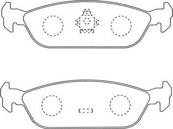 Kavo Parts BP-1511 - Komplet Pločica, disk-kočnica www.molydon.hr