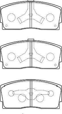 Kavo Parts BP-1517 - Komplet Pločica, disk-kočnica www.molydon.hr