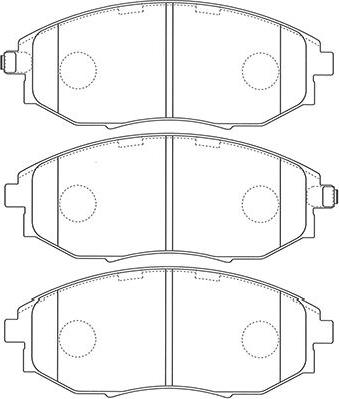 Kavo Parts BP-1014 - Komplet Pločica, disk-kočnica www.molydon.hr