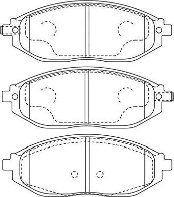 Kavo Parts BP-1016 - Komplet Pločica, disk-kočnica www.molydon.hr