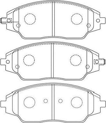 Kavo Parts BP-1018 - Komplet Pločica, disk-kočnica www.molydon.hr