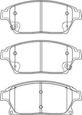 Kavo Parts BP-1020 - Komplet Pločica, disk-kočnica www.molydon.hr