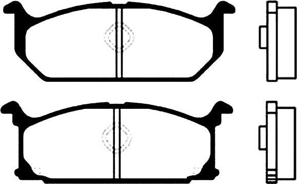 Kavo Parts BP-8502 - Komplet Pločica, disk-kočnica www.molydon.hr