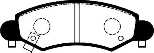 Kavo Parts BP-8517 - Komplet Pločica, disk-kočnica www.molydon.hr