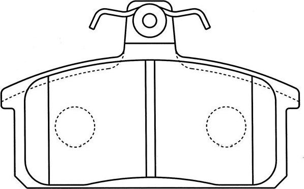 Kavo Parts BP-8530 - Komplet Pločica, disk-kočnica www.molydon.hr