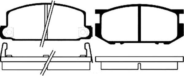 Kavo Parts BP-8001 - Komplet Pločica, disk-kočnica www.molydon.hr