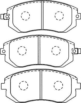 Kavo Parts BP-8017 - Komplet Pločica, disk-kočnica www.molydon.hr