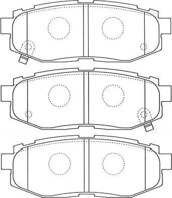 Kavo Parts BP-8023 - Komplet Pločica, disk-kočnica www.molydon.hr