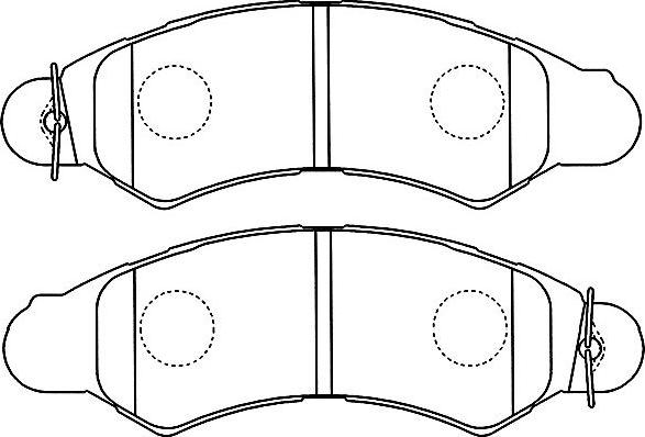 Kavo Parts BP-8022 - Komplet Pločica, disk-kočnica www.molydon.hr