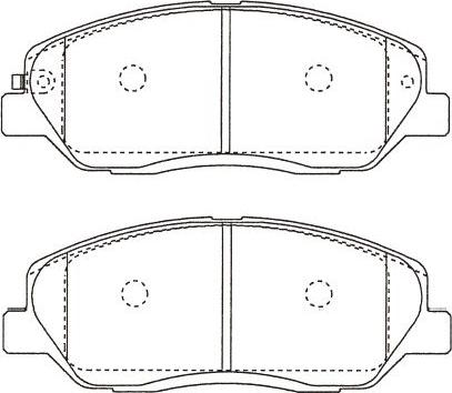 Kavo Parts BP-3054 - Komplet Pločica, disk-kočnica www.molydon.hr