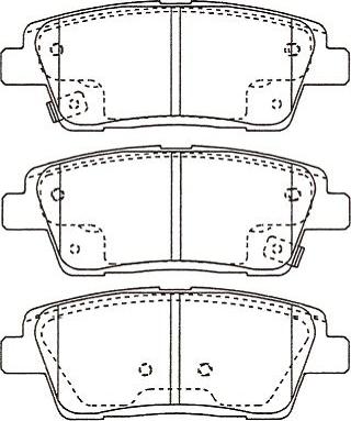 Kavo Parts BP-3055 - Komplet Pločica, disk-kočnica www.molydon.hr