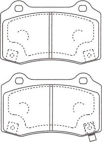 Kavo Parts BP-3050 - Komplet Pločica, disk-kočnica www.molydon.hr