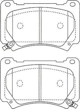 Kavo Parts BP-3053 - Komplet Pločica, disk-kočnica www.molydon.hr