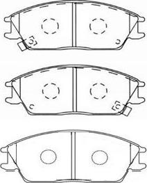 Kavo Parts BP-3004 - Komplet Pločica, disk-kočnica www.molydon.hr