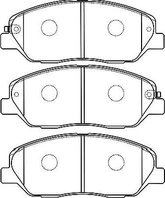 Kavo Parts BP-3032 - Komplet Pločica, disk-kočnica www.molydon.hr