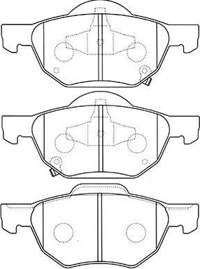 Kavo Parts BP-2045 - Komplet Pločica, disk-kočnica www.molydon.hr