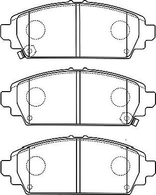 Kavo Parts BP-2046 - Komplet Pločica, disk-kočnica www.molydon.hr