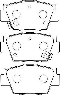 Kavo Parts BP-2040 - Komplet Pločica, disk-kočnica www.molydon.hr