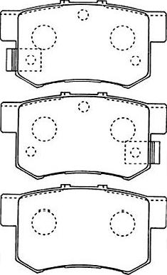 Kavo Parts BP-2043 - Komplet Pločica, disk-kočnica www.molydon.hr