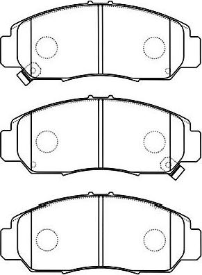 Kavo Parts BP-2047 - Komplet Pločica, disk-kočnica www.molydon.hr