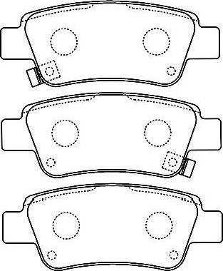 Kavo Parts BP-2055 - Komplet Pločica, disk-kočnica www.molydon.hr