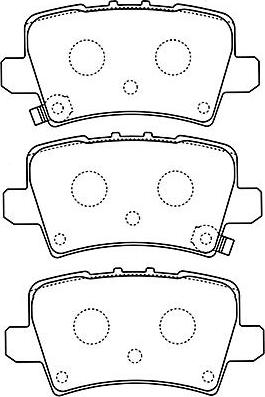 Kavo Parts BP-2051 - Komplet Pločica, disk-kočnica www.molydon.hr