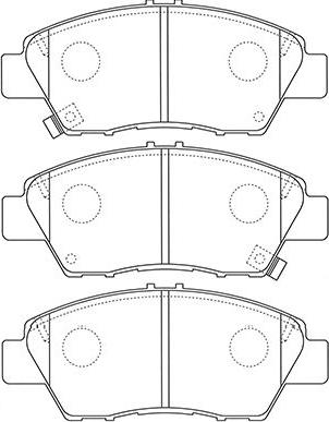 Kavo Parts BP-2058 - Komplet Pločica, disk-kočnica www.molydon.hr