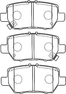 Kavo Parts BP-2053 - Komplet Pločica, disk-kočnica www.molydon.hr