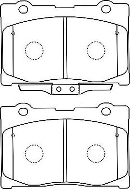 Kavo Parts BP-2052 - Komplet Pločica, disk-kočnica www.molydon.hr