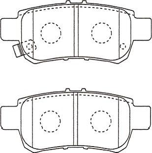 Kavo Parts BP-2064 - Komplet Pločica, disk-kočnica www.molydon.hr