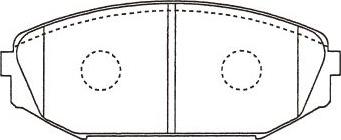 Kavo Parts BP-2066 - Komplet Pločica, disk-kočnica www.molydon.hr